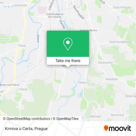 Карта Krmiva u Certa