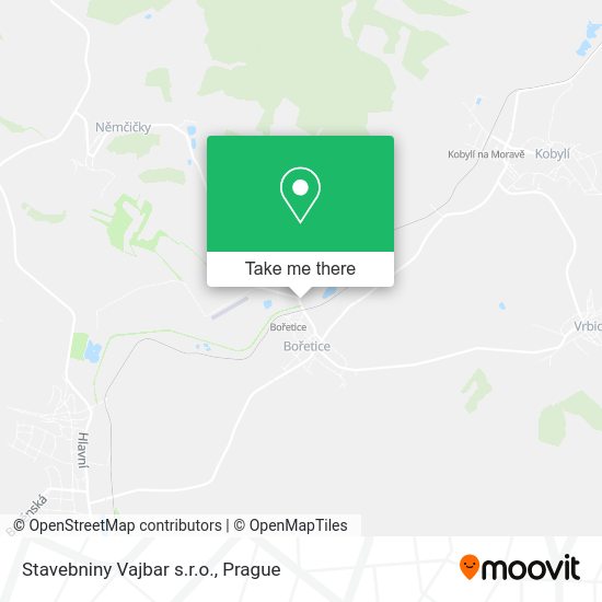 Карта Stavebniny Vajbar s.r.o.