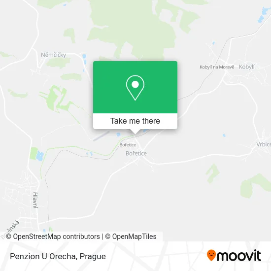 Карта Penzion U Orecha