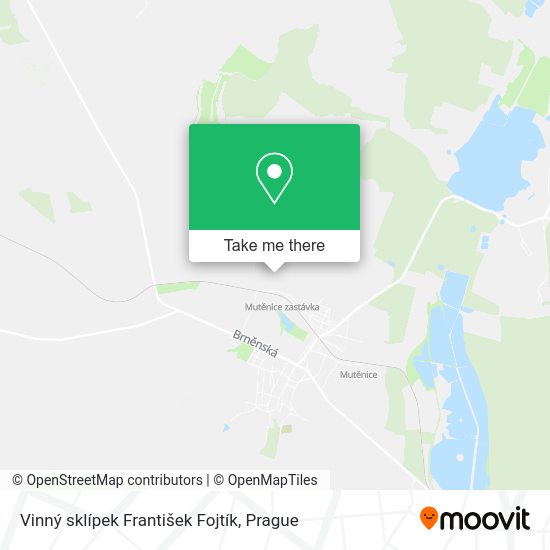 Vinný sklípek František Fojtík map