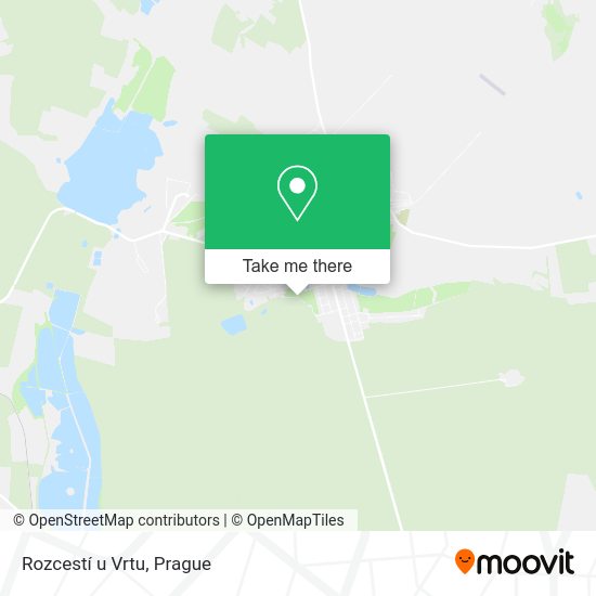 Карта Rozcestí u Vrtu