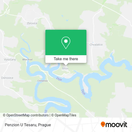 Карта Penzion U Tesaru