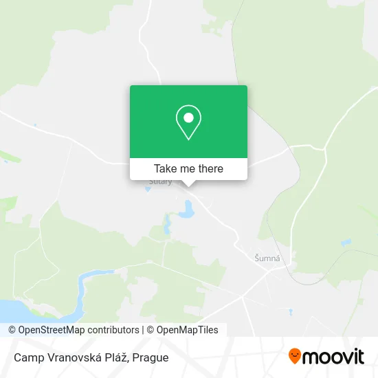 Карта Camp Vranovská Pláž