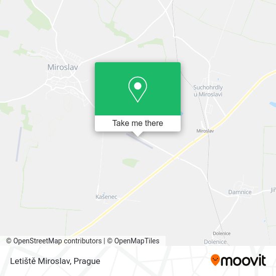 Letiště Miroslav map