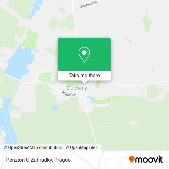 Карта Penzion U Zahrádky