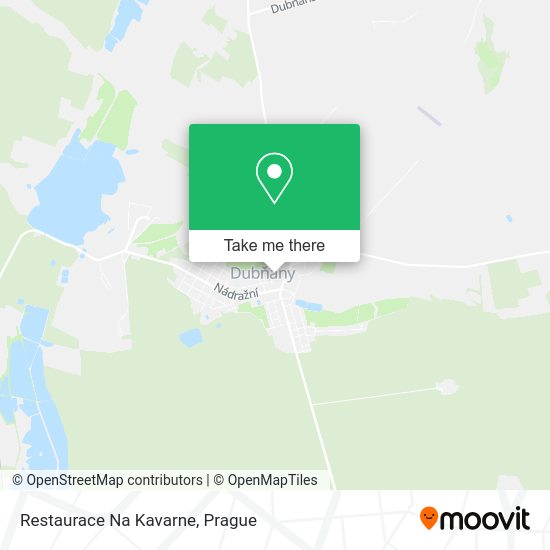 Карта Restaurace Na Kavarne