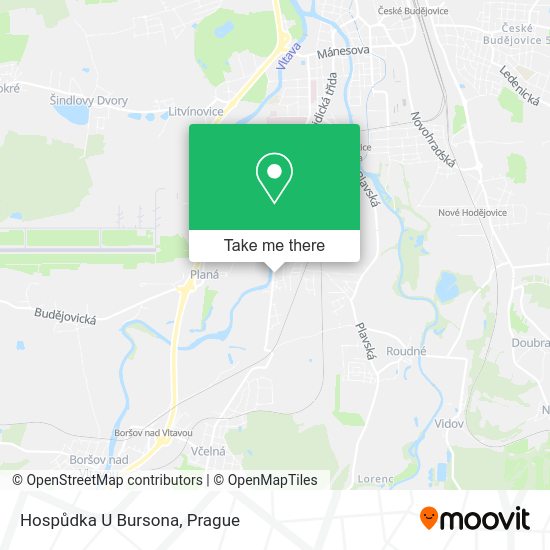 Карта Hospůdka U Bursona