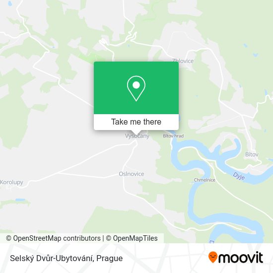 Selský Dvůr-Ubytování map