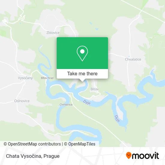 Карта Chata Vysočina