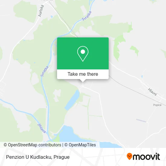 Карта Penzion U Kudlacku