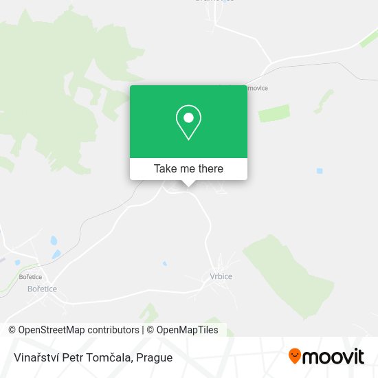 Vinařství Petr Tomčala map