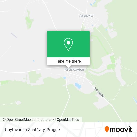 Карта Ubytování u Zastávky