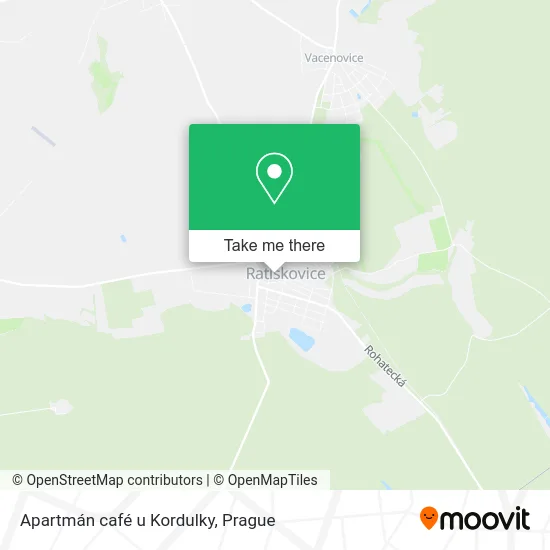 Карта Apartmán café u Kordulky