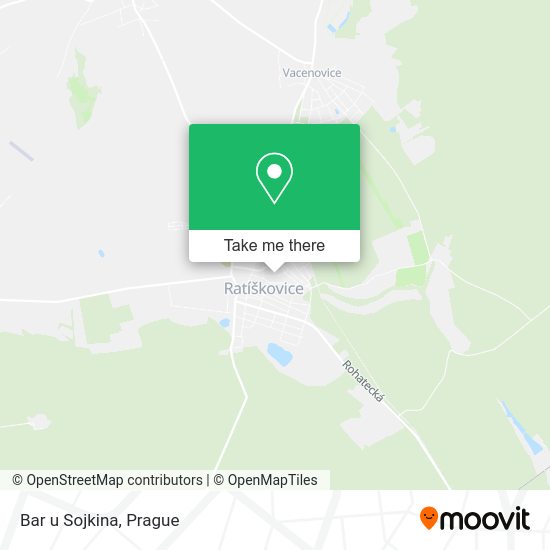 Карта Bar u Sojkina