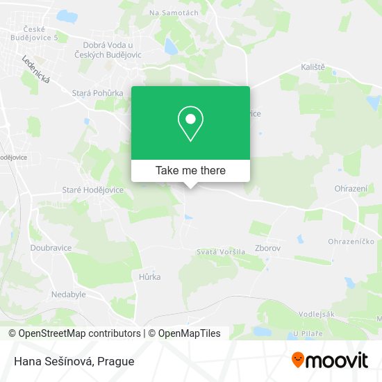 Hana Sešínová map