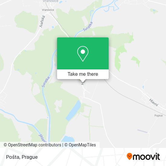 Карта Pošta