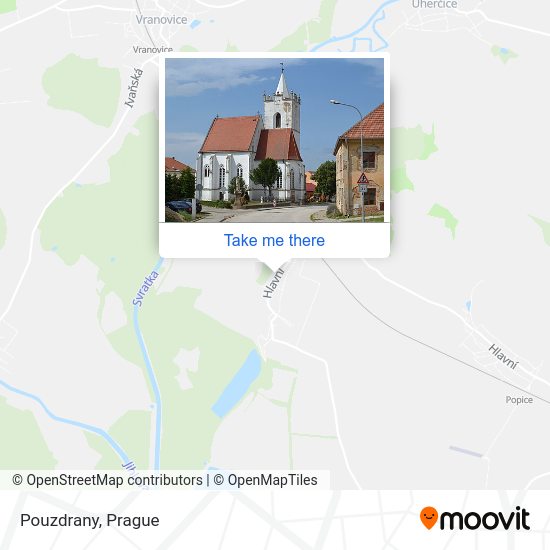 Карта Pouzdrany