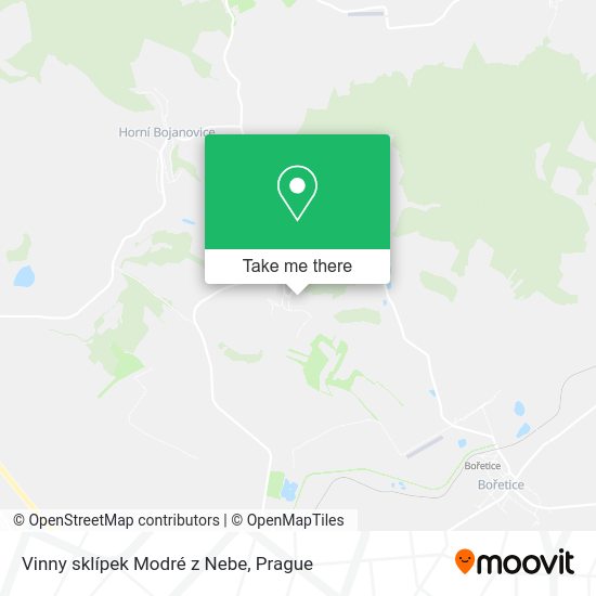 Vinny sklípek Modré z Nebe map