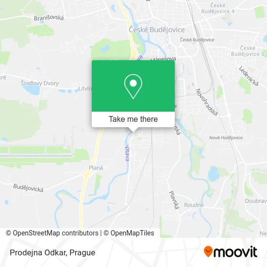 Карта Prodejna Odkar