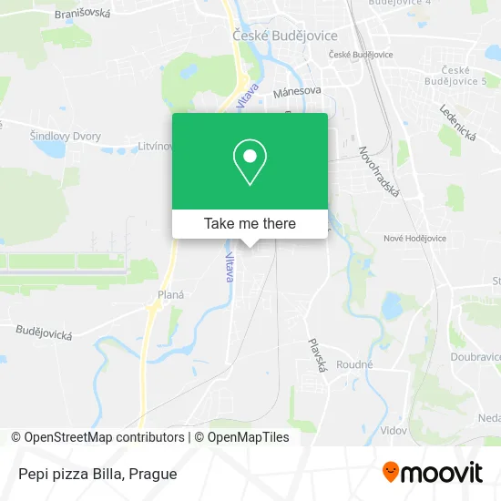 Карта Pepi pizza Billa