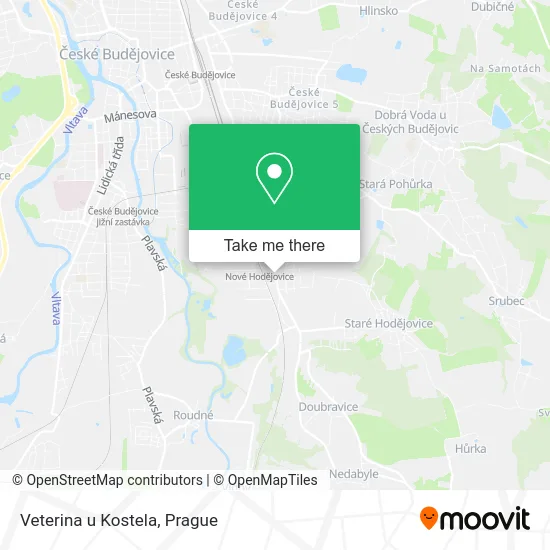 Карта Veterina u Kostela