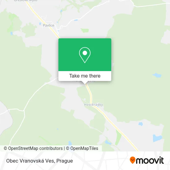 Карта Obec Vranovská Ves
