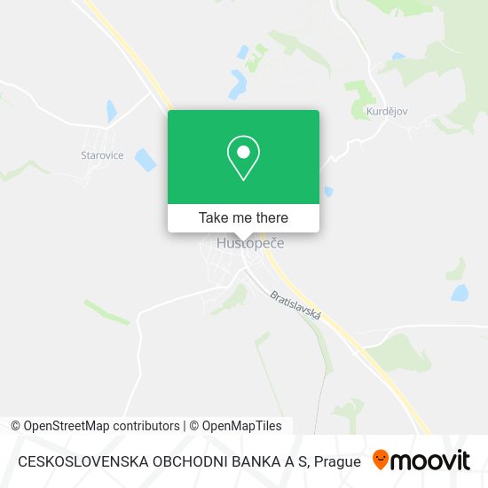 Карта CESKOSLOVENSKA OBCHODNI BANKA A S