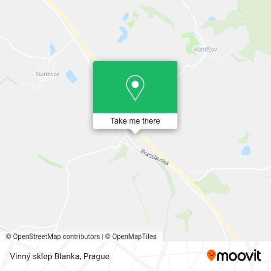 Vinný sklep Blanka map