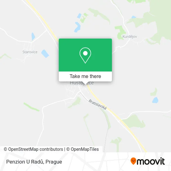 Карта Penzion U Radů