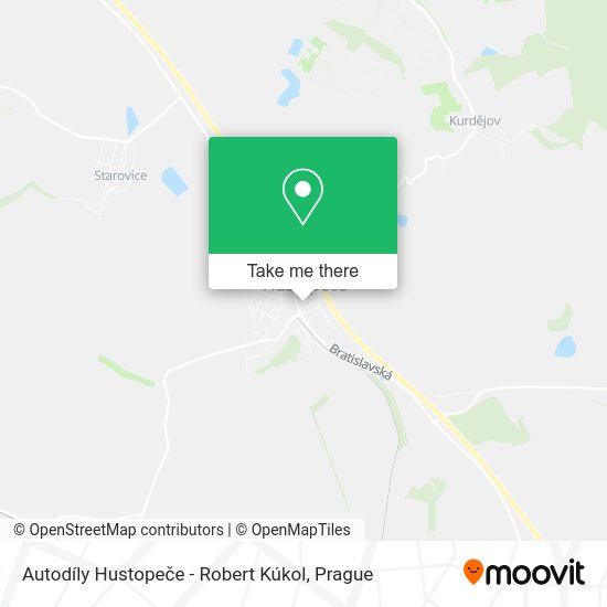 Autodíly Hustopeče - Robert Kúkol map