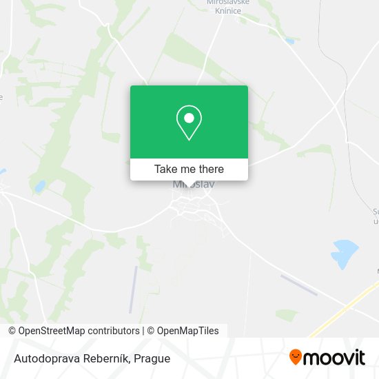 Autodoprava Reberník map
