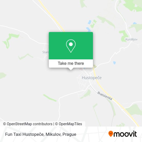 Карта Fun Taxi Hustopeče, Mikulov