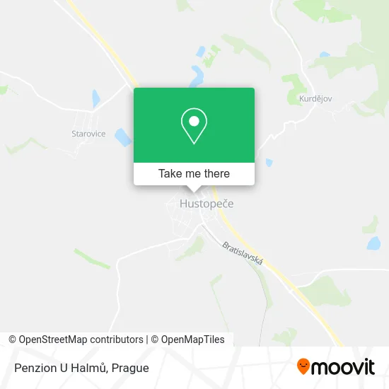 Карта Penzion U Halmů