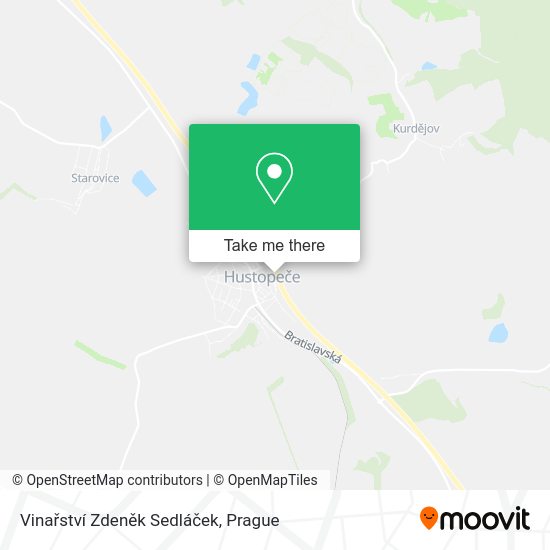 Vinařství Zdeněk Sedláček map