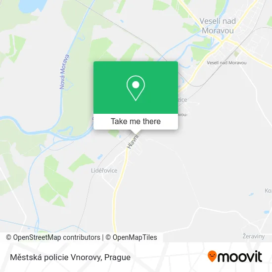 Карта Městská policie Vnorovy