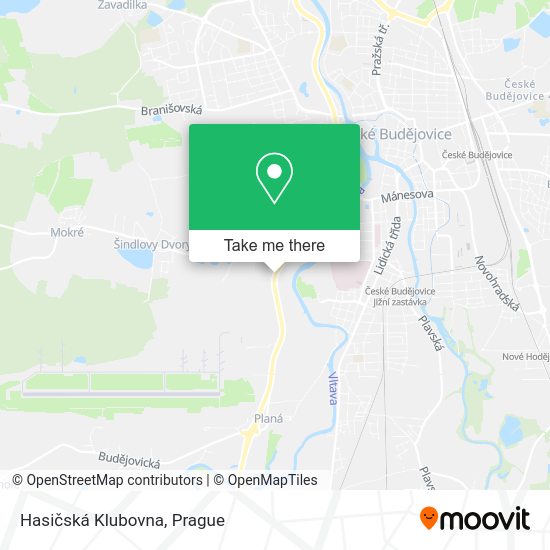 Hasičská Klubovna map