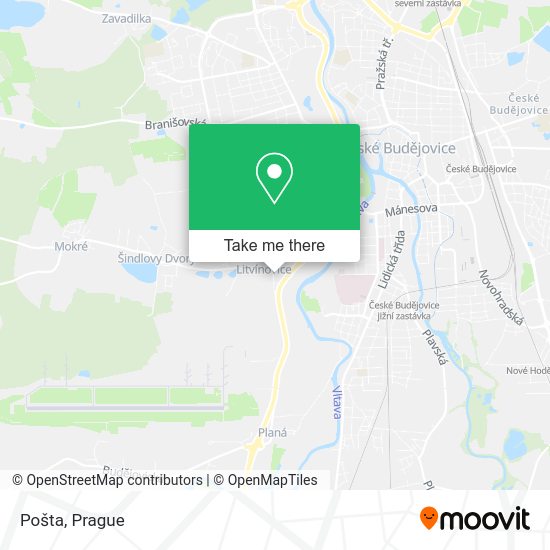 Карта Pošta