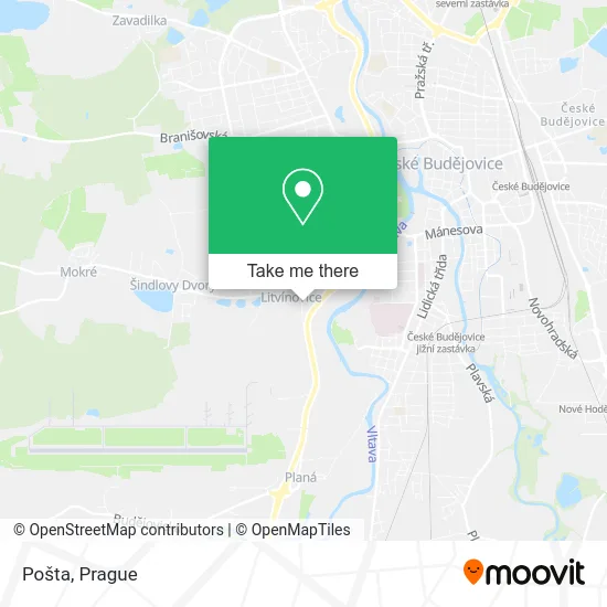 Карта Pošta