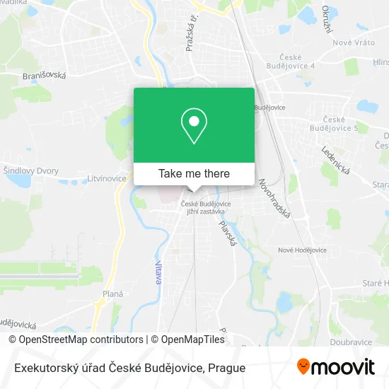 Exekutorský úřad České Budějovice map