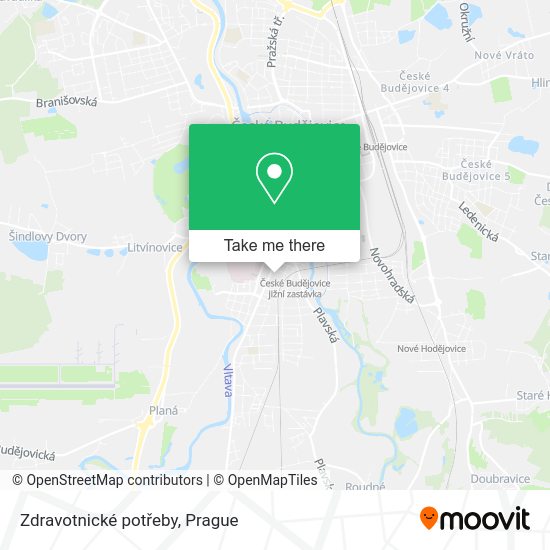 Zdravotnické potřeby map