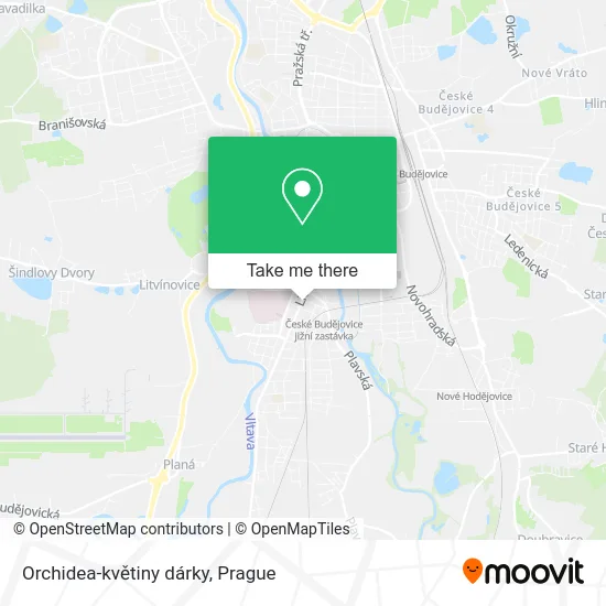 Карта Orchidea-květiny dárky