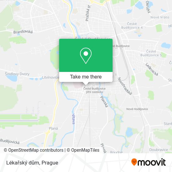 Lékařský dům map