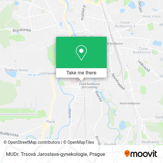 Карта MUDr. Trsová Jaroslava-gynekologie