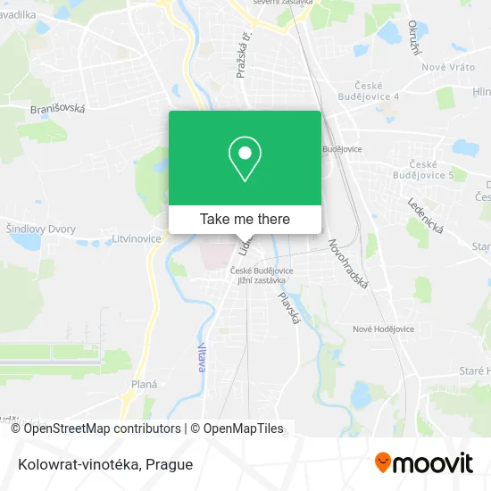 Карта Kolowrat-vinotéka