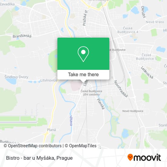 Карта Bistro - bar u Myšáka