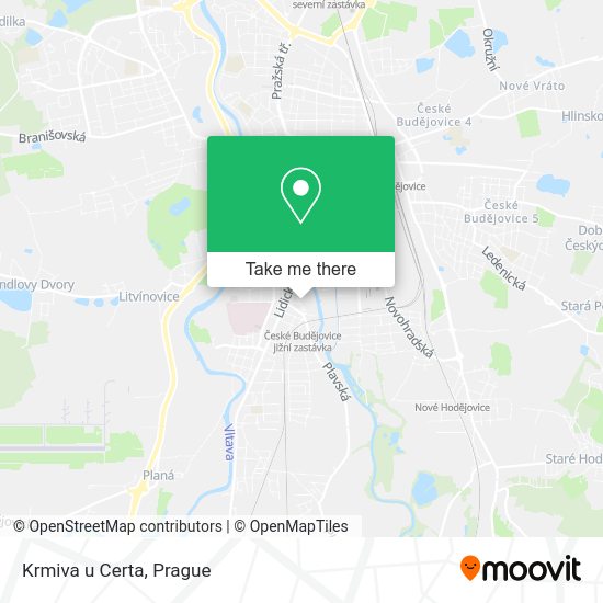 Карта Krmiva u Certa