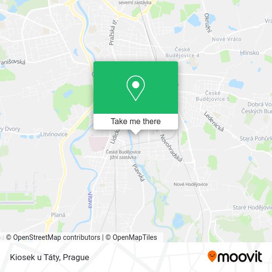 Карта Kiosek u Táty