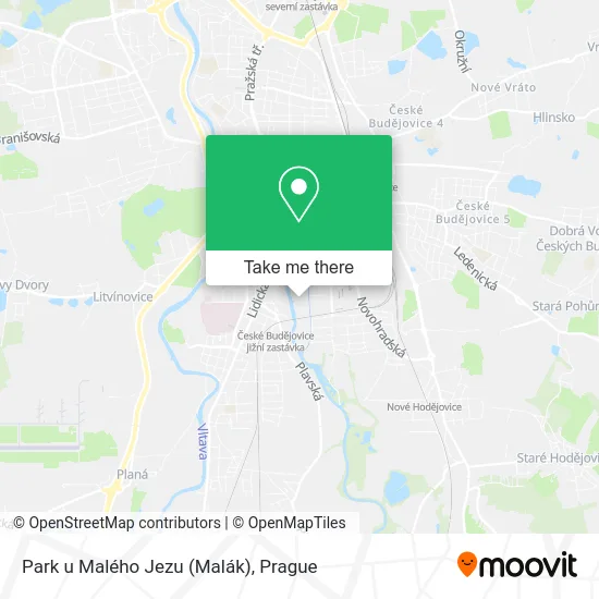 Карта Park u Malého Jezu (Malák)
