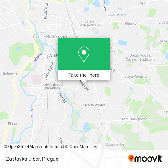 Карта Zastavka u bar