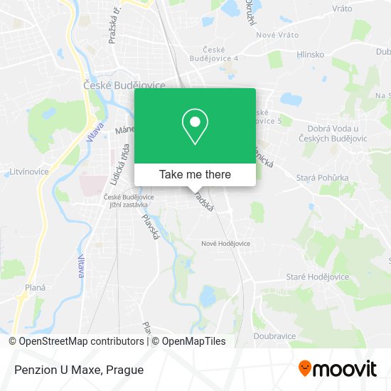 Карта Penzion U Maxe